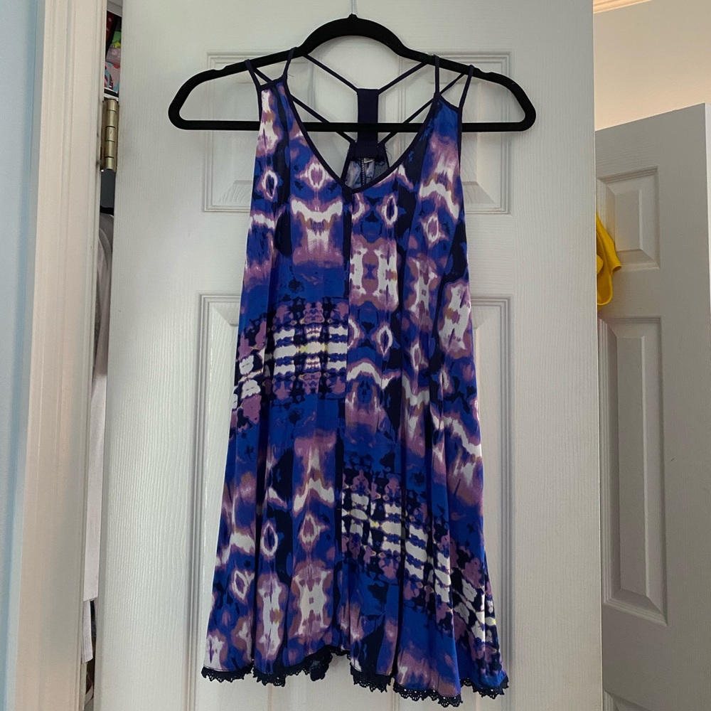 Purple Tie Dye Boutique Dress